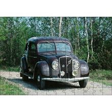 Cakapuzzle Volvo PV36 Carioca Modeli İle Ormanda Gezinti 120 Parça Ahşap Puzzle