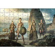 Cakapuzzle Wonder Woman ve Savaşçı Kadınlar 120 Parça Ahşap Puzzle