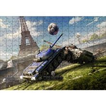 Cakapuzzle World of Tanks Pariste Futbol 120 Parça Ahşap Puzzle