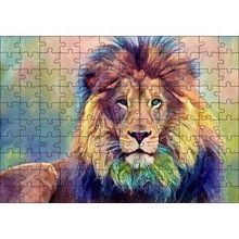 Cakapuzzle Yağlı Boya Görselli Aslan 120 Parça Ahşap Puzzle