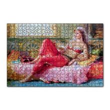 Cakapuzzle Yağlı Boya Resmi Otantik Giyimli Kadın Görseli 120 Parça Ahşap Puzzle