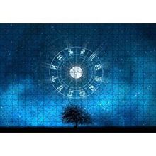 Cakapuzzle Yalnız Ağaç ve Gökyüzünde Yıldızlar 120 Parça Ahşap Puzzle