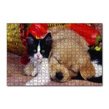 Cakapuzzle Yavru Kedi Köpek 120 Parça Ahşap Puzzle