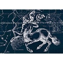Cakapuzzle Yay Burcu Görseli Siyah Beyaz 120 Parça Ahşap Puzzle