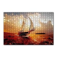 Cakapuzzle Yelkenli Gemi Dalgalı Deniz Bulutlu Gök Görseli 120 Parça Ahşap Puzzle
