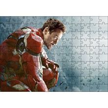 Cakapuzzle Yenilmezler Iron Man Tony Stark Oturan Pozu Yapboz MDF Puzzle