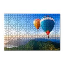 Cakapuzzle Yeşil Dağlar ve Sıcak Hava Balonları 120 Parça Ahşap Puzzle