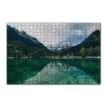 Cakapuzzle Yeşil Göl Orman ve Karlı Dağlar 120 Parça Ahşap Puzzle