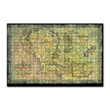 Cakapuzzle Yeşil Renk Mordur Orta Düya Haritası Görseli 120 Parça Ahşap Puzzle