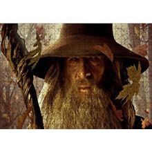 Cakapuzzle Yüzüklerin Efendisi Gandalf Yakın Plan 120 Parça Ahşap Puzzle
