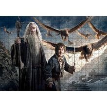 Cakapuzzle Yüzüklerin Efendisi Hobbit Ve Gandalf Görseli 120 Parça Ahşap Puzzle