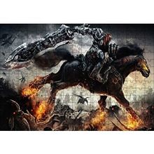 Cakapuzzle Yüzüklerin Efendisi Nazgul ve Alevler 120 Parça Ahşap Puzzle