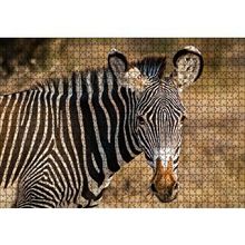 Cakapuzzle Zebra ve Muhteşem Dalgalı Şeritleri 120 Parça Ahşap Puzzle