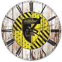 Cakasaat Hufflepuff Harry Potter Tasarım Duvar Saati