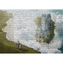Cakatablo Bulutlar Kale ve Bisikletli Genç 1000 Parça Puzzle