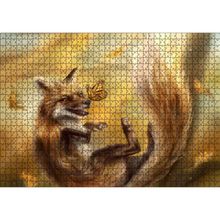 Cakatablo Canavar Tilki ve Kelebekler 1000 Parça Puzzle