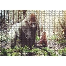 Cakatablo Çocuk ve Goril Görseli 1000 Parça Puzzle