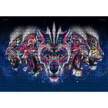 Cakatablo Dijital Leopar Jaguar Kaplan Aslan Büyük Kedi Geni 1000 Parça Puzzle