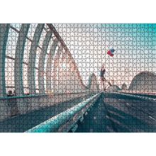 Cakatablo Dubai Köprüsü'nde Balonlu Adam 1000 Parça Puzzle
