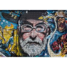 Cakatablo Gözlüklü Sakallı Adam Duvar Boyama 1000 Parça Puzzle