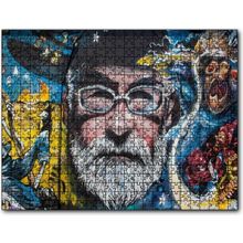 Cakatablo Gözlüklü Sakallı Adam Duvar Boyama 120 Parça Puzzle