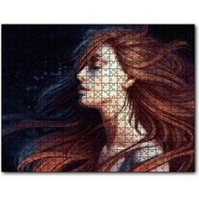 Cakatablo Kahverengi Saçlı Kız 1000 Parça Puzzle
