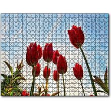 Cakatablo Kırmızı Lale Bahçesi Görseli 1000 Parça Puzzle