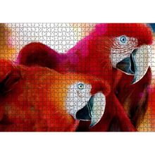 Cakatablo Kırmızı Papağanlar 1000 Parça Puzzle