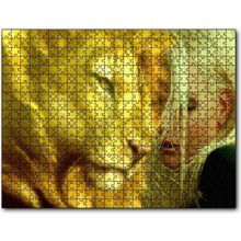 Cakatablo Sarı Saçlı Kız ve Aslan 1000 Parça Puzzle