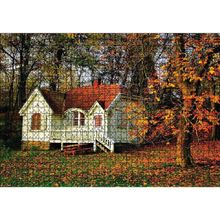 Cakatablo Sonbaharda Beyaz Ev 1000 Parça Puzzle