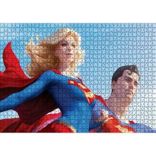 Cakatablo Süpermen ve Süper Kız 1000 Parça Puzzle