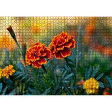 Cakatablo Turuncu Karanfil Çiçeği Görseli 1000 Parça Puzzle