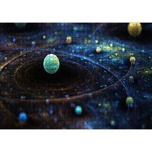 Cakatablo Uzay Zaman Görseli 1000 Parça Puzzle