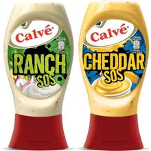 Calve 245 gr Ranch Sos + 240 gr Cheddar Sos