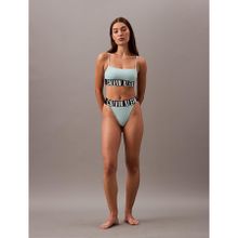 Calvin Klein 000QF7631E-4A3 Unlined Bralette Mavi Kadın Spor Sütyeni
