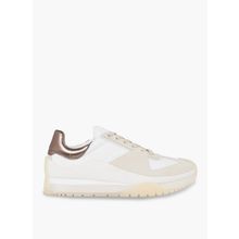 Calvin Klein HW0HW01879YBR Beyaz Bronz Kadın Deri Sneaker