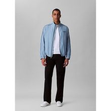 Calvin Klein Jeans Açık Mavi Erkek Mont LV04RC505GCJ4 Ls Crınkle Stand Coll - XL