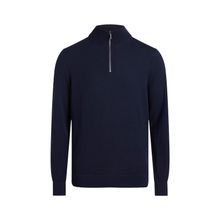 Calvin Klein K10K110421CHW Dik Yaka Slim Fit Mavi Erkek Kazak