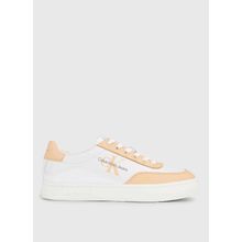 Calvin Klein YW0YW0129602S Beyaz Turuncu Deri Kadın Sneaker