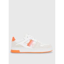 Calvin Klein YW0YW0144602T Beyaz Turuncu Süet Kadın Sneaker