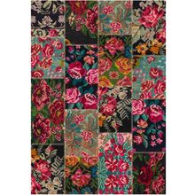 Çam Halı Gloria TD766 Multi Karabağ Patchwork Desen Dokuma Saçaklı Kilim