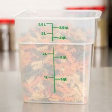 Cambro Camsquares 3.8 Litre Yarı Saydam Kare Saklama Kabı
