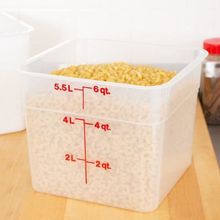 Cambro Camsquares 5.7 Litre Yarı Saydam Ölçekli Kare Saklama Kabı