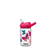 Camelbak Eddy Colorblock Butterflies 400 ml Geri Dönüştürülmüş Tritan Plastik Pembe Pipetli Suluk