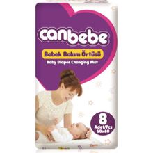 Canbebe 8x2 16 Adet Bebek Bakım Örtüsü