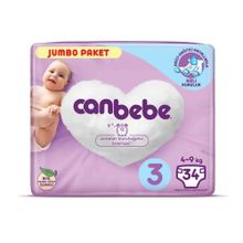 Canbebe No:3 Midi 34 Adet Bebek Bezi