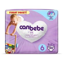 Canbebe No:6 XLarge 36 Adet Bebek Bezi