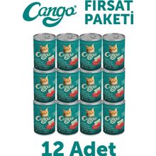 Cango Kuzulu Yetişkin 12x415 gr Yaş Kedi Mama