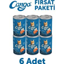 Cango Somonlu Yetişkin 6x415 gr Yaş Kedi Mama