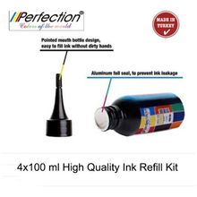 Canon 5x100 ml Perfection E414 404 484 E474 Yazıcı Uyumlu Kartuş Dolum Seti